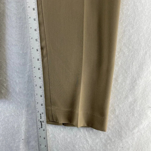 Stafford Pants Men's 32X32 Khaki Brown Classic Fit Straight Highrise Dress Pants - Picture 5 of 12